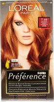 L'Oréal Paris Préférence 7.40 Mango Intens Koperrood blond - Haarkleuring
