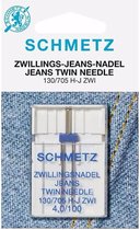 Schmetz Twin, Jeans maat 4.0 dikte 100, naaimachine tweelingnaald, 1 stuks