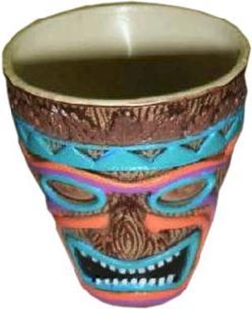 6x Hawaii borrelglas 4,5cm / shotglaasjes tropical (voordeelset 6 stuks)