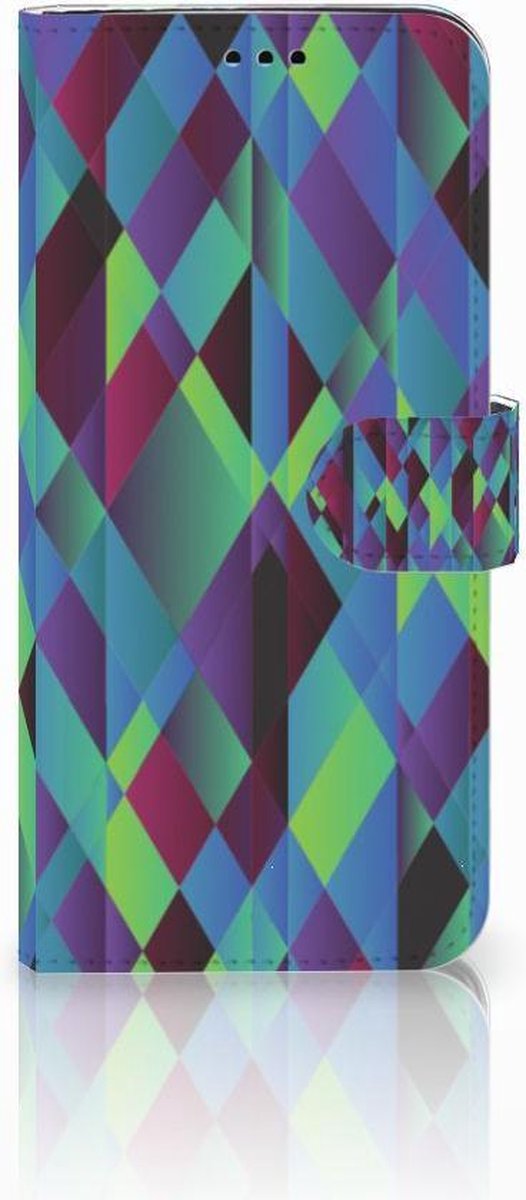 Samsung Galaxy S9 Plus Book Case Abstract Green Blue