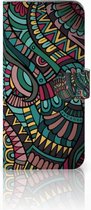 Geschikt voor Samsung Galaxy S9 Plus Bookcase Hoesje Design Aztec