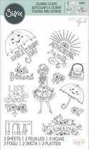 Sizzix - Sticker Katelyn Lizardi Coloring Enjoy Every Day  - 2 vellen