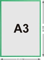 Magnetische Insteekhoezen A3 Groen - Set van 5 stuks