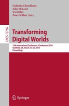 Lecture Notes in Computer Science 10766 - Transforming Digital Worlds