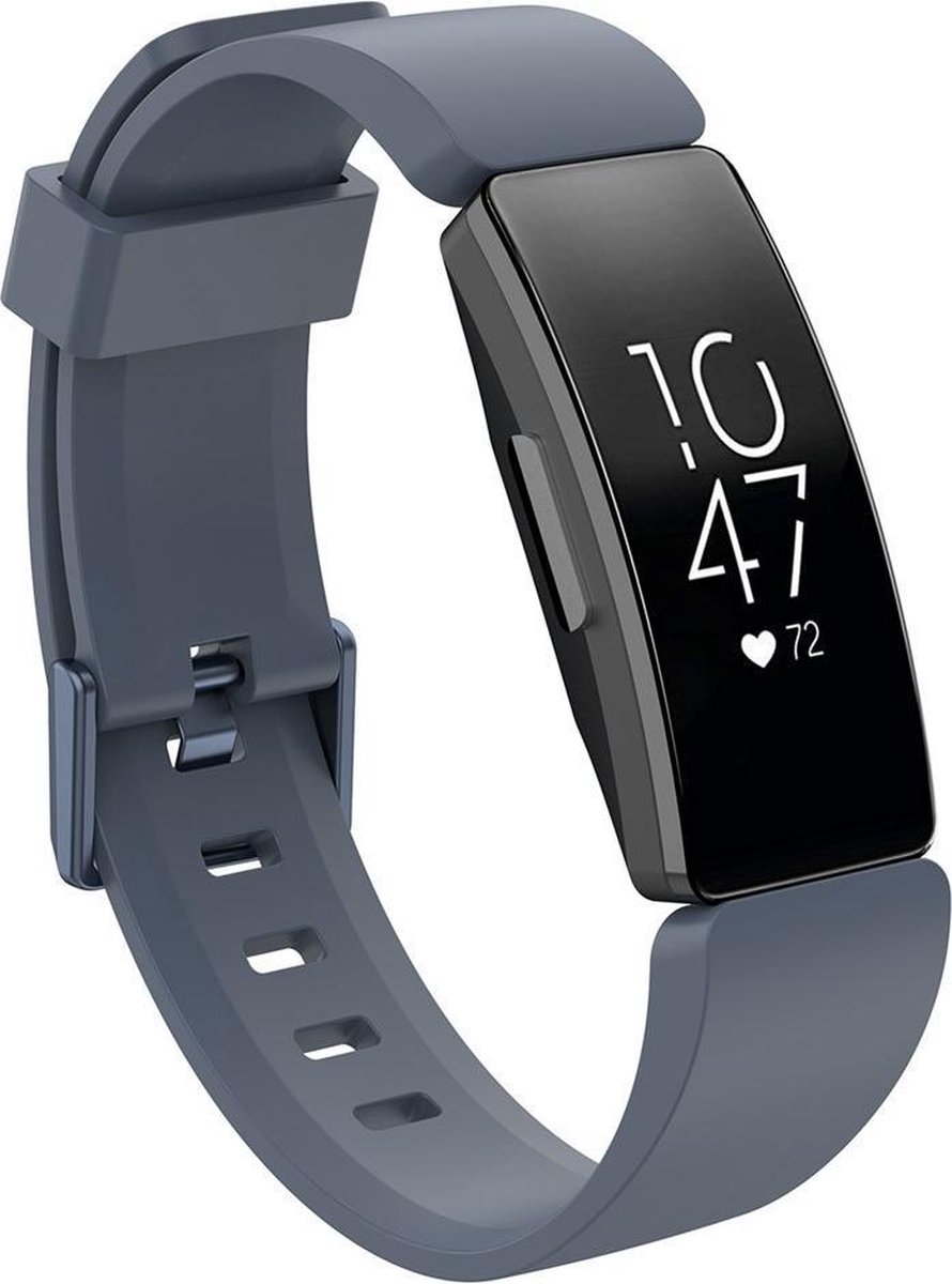 KELERINO. Siliconen bandje voor Fitbit Inspire (HR) - Grijs - Small