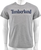 Timberland - Seasonal Linear Logo tee Slim fit  - Grijs T-shirt - M - Grijs