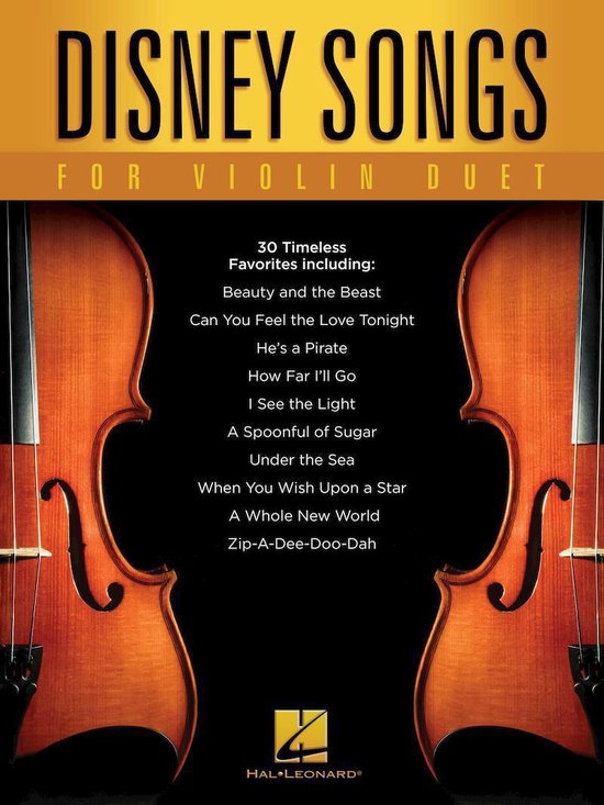 Disney Songs for Violin Duet - cover