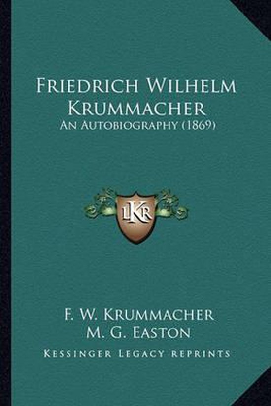 Friedrich Wilhelm Krummacher Friedrich Wilhelm Krummacher, F W