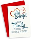 Chaque famille est belle mais la nôtre est ma carte de vœux préférée