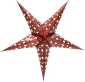 Europalms Kerstster - Papier - Rood - 50 cm - opvouwbaar - Kerstdecoratie