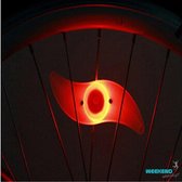 Fietsverlichting | wiel verlichting | gadget | fietsenlamp | wiellamp | roterend | Rood - 4 stuks