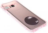 Lichtgevend roze hoesje Geschikt voor Samsung Galaxy S8