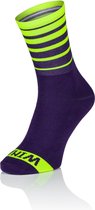 Winaar CX VY Fietssokken Paars/Geel Maat S (39-41)