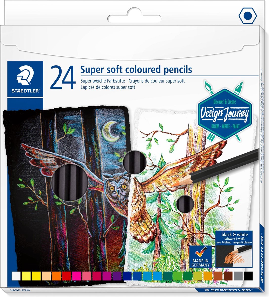 STAEDTLER Design Journey - super soft kleurpotlood - set 24 st