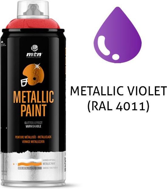 MTN metallic spuitverf - Violet - Decoratief - 400ml
