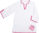 SnapperRock UV werend tuniek voor meisjes - wit roze