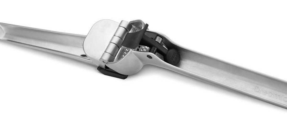 Dreamfarm Garject 2-in-1 Garlic Peeler, Garlic Press and Meat Grinder with Garlic Peeler Ejector, Chrome Plated Zinc - Black