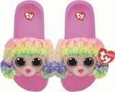 Ty Fashion - Beanie Babies - Kinderslippers - Rainbow the Poodle - Maat M (32-34)