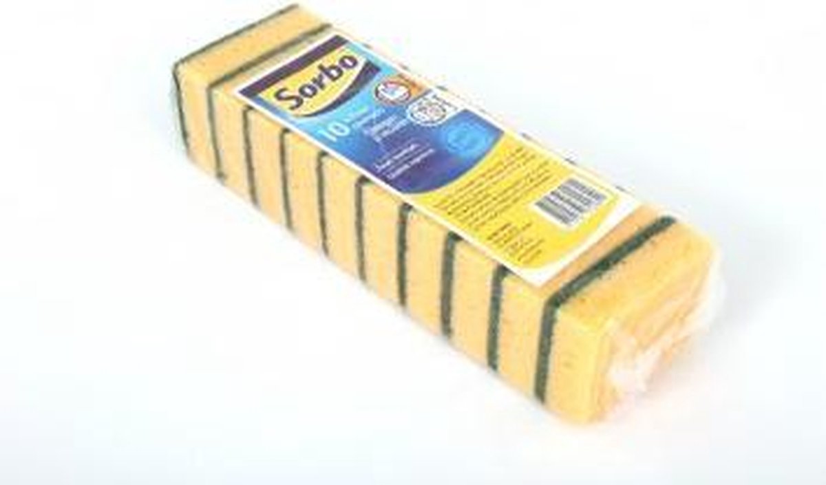 Goedkoopste Sorbo schuurspons zware kwaliteit 10 stuks