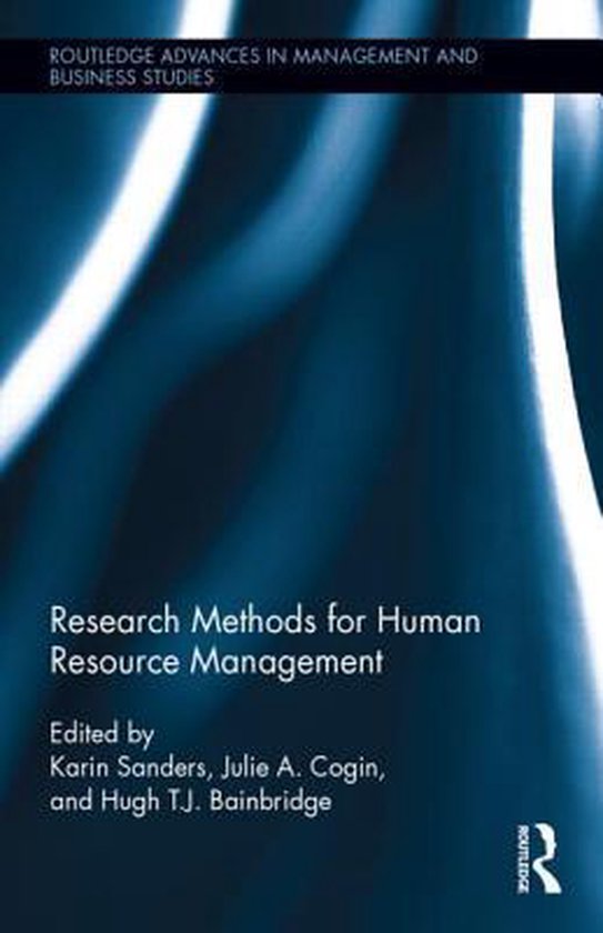 Research Methods for Human Resource Management | 9780415727433 | Boeken ...