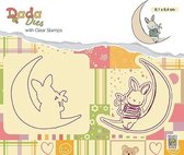 DDCS007 DADA Die with clear stamps set "moon"