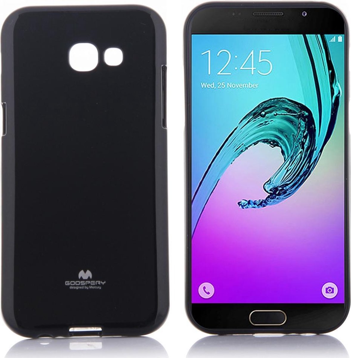 Samsung Galaxy A5 ( 2017 ), Mercury Goospery gel hoesje, Zwart
