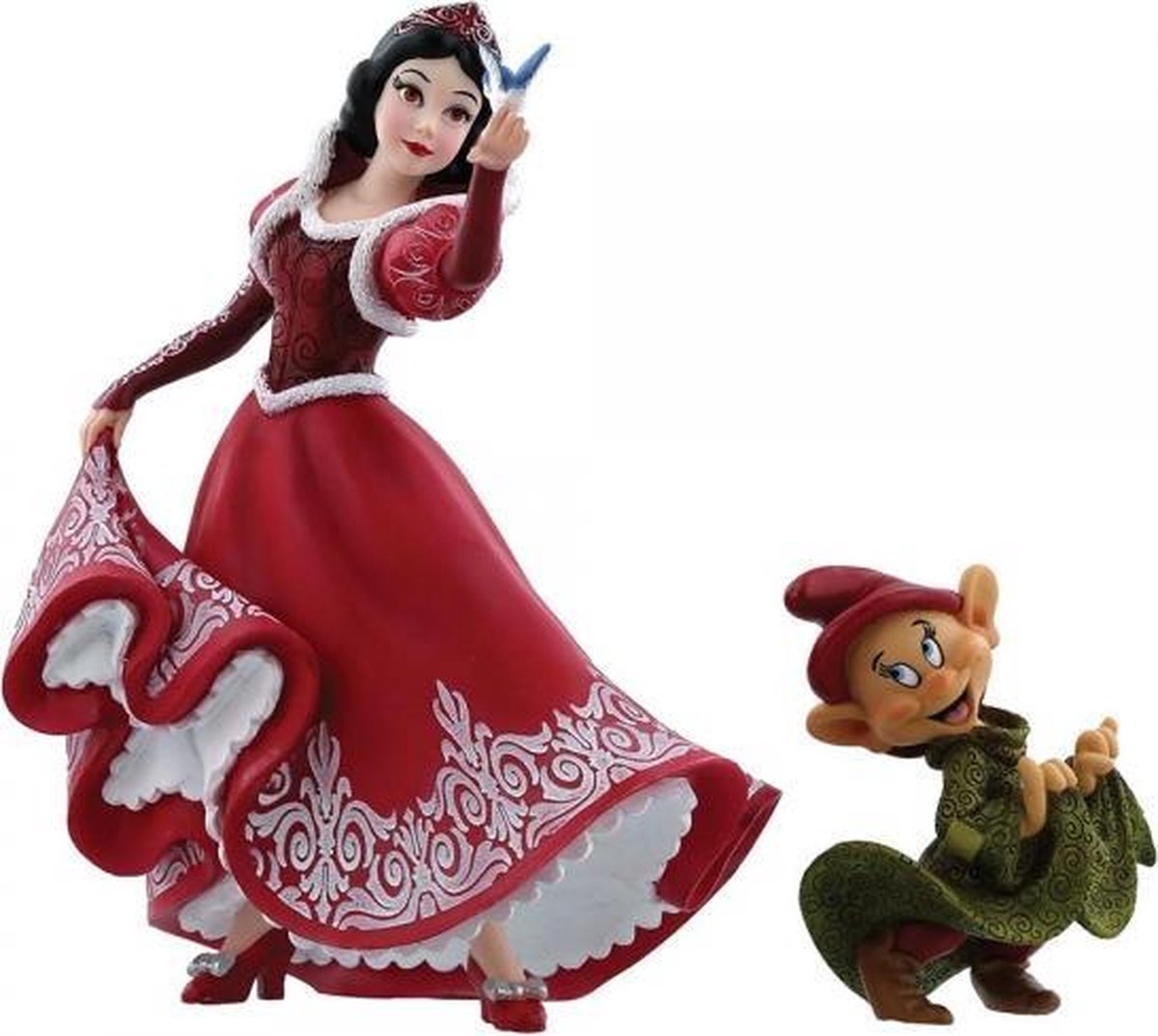 Disney Beeldje Showcase Haute Couture Collectie Snow White And Dopey Holiday Serie 