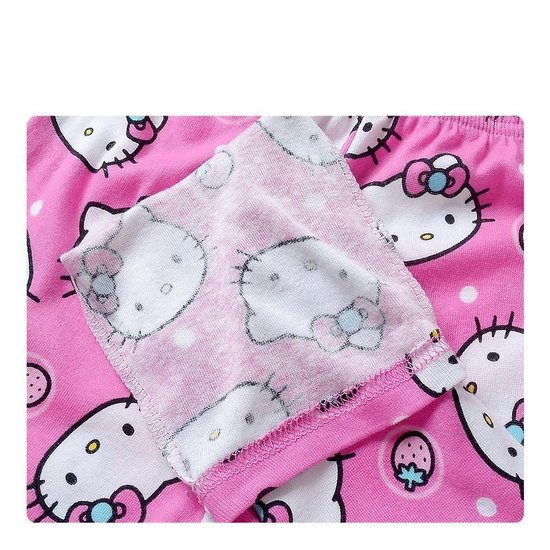 𝑯ello 𝙆itty Flanelle Pyjamas Femmes Polaire Chaud Dessin Animé en Laine