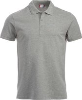 Manhattan heren polo grijsmelange 5xl