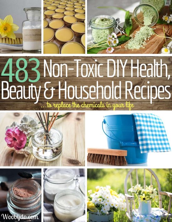 483 Non-Toxic DIY, Health, Beauty, and Household Recipes to  ... - cover