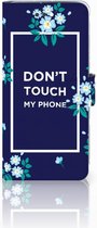 Flipcase Geschikt voor iPhone 8 Plus | 7 Plus Flowers Blue DTMP