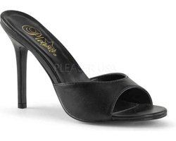 Pleaser - CLASSIQUE01 Muiltjes met hak - US 10 - 40 Shoes - Zwart