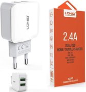 LDNIO A2202 oplader met 1 laadsnoer Micro USB Kabel geschikt voor o.a Alcatel 1 3C A3 A5 Pixi 4 5 6