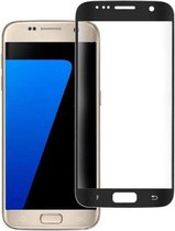Screenprotector geschikt voor Samsung Galaxy S7 Tempered Glass Glazen Screen Protector - Volledig Beeld Dekkend - Transparant Zwart van iCall