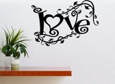 Muursticker - Love - 58x84 - Zwart