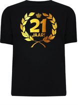 Gouden Krans T-Shirt - 21 jaar (maat xl)