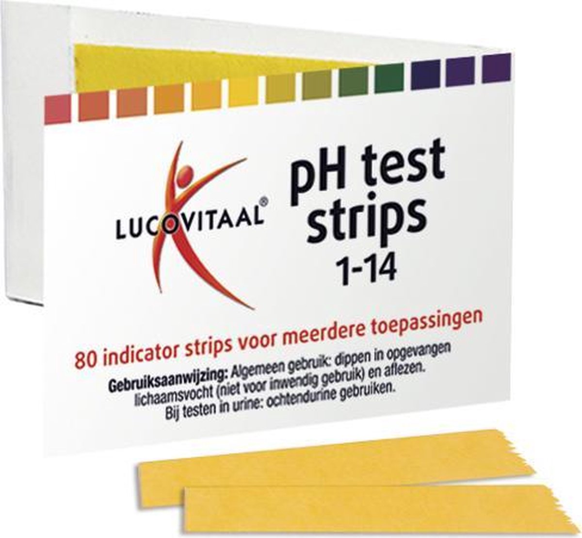 Lucovitaal - Zuur Base pH test strips - 80 stuks