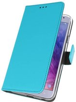 Slim Folio Case voor Galaxy J4 2018 Blauw