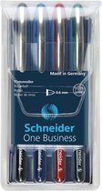 Rollerball Schneider One Business - 0,6 mm - 4 stuks
