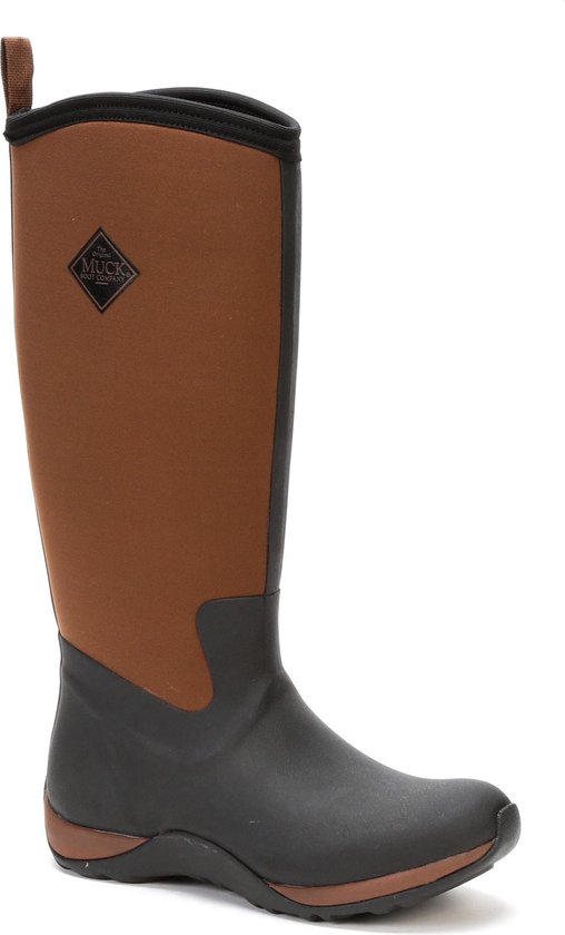 Muck Boot Arctic Adventure Outdoorlaarzen - Zwart/Bruin - Dames - Maat 37