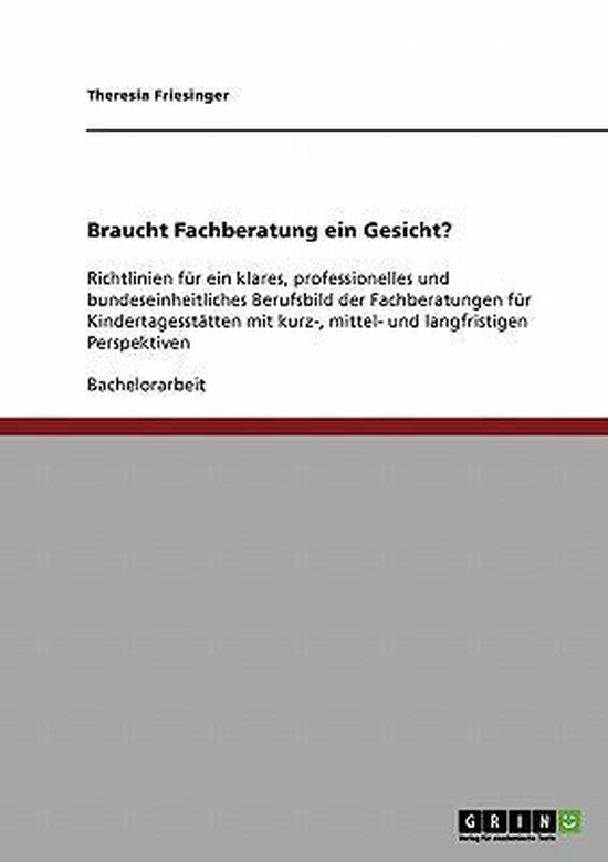 Braucht Fachberatung Ein Gesicht? - cover