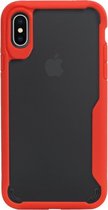 Rood Focus Transparant Hard Cases voor iPhone X / XS