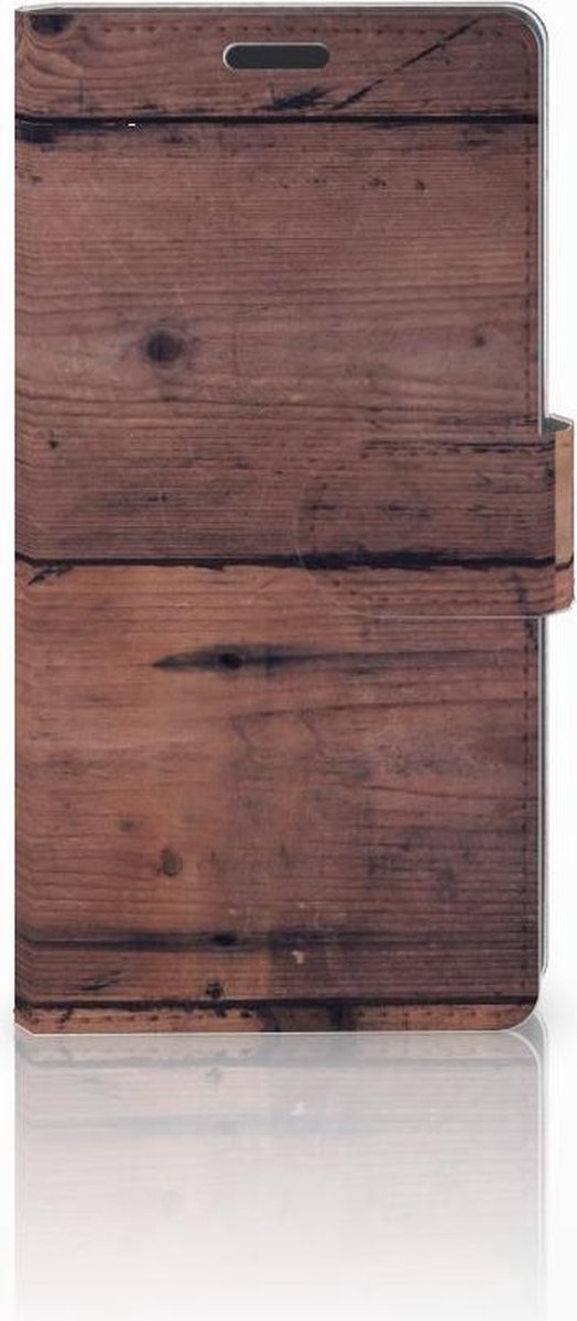 Sony Xperia Z3 Book Style Case Old Wood