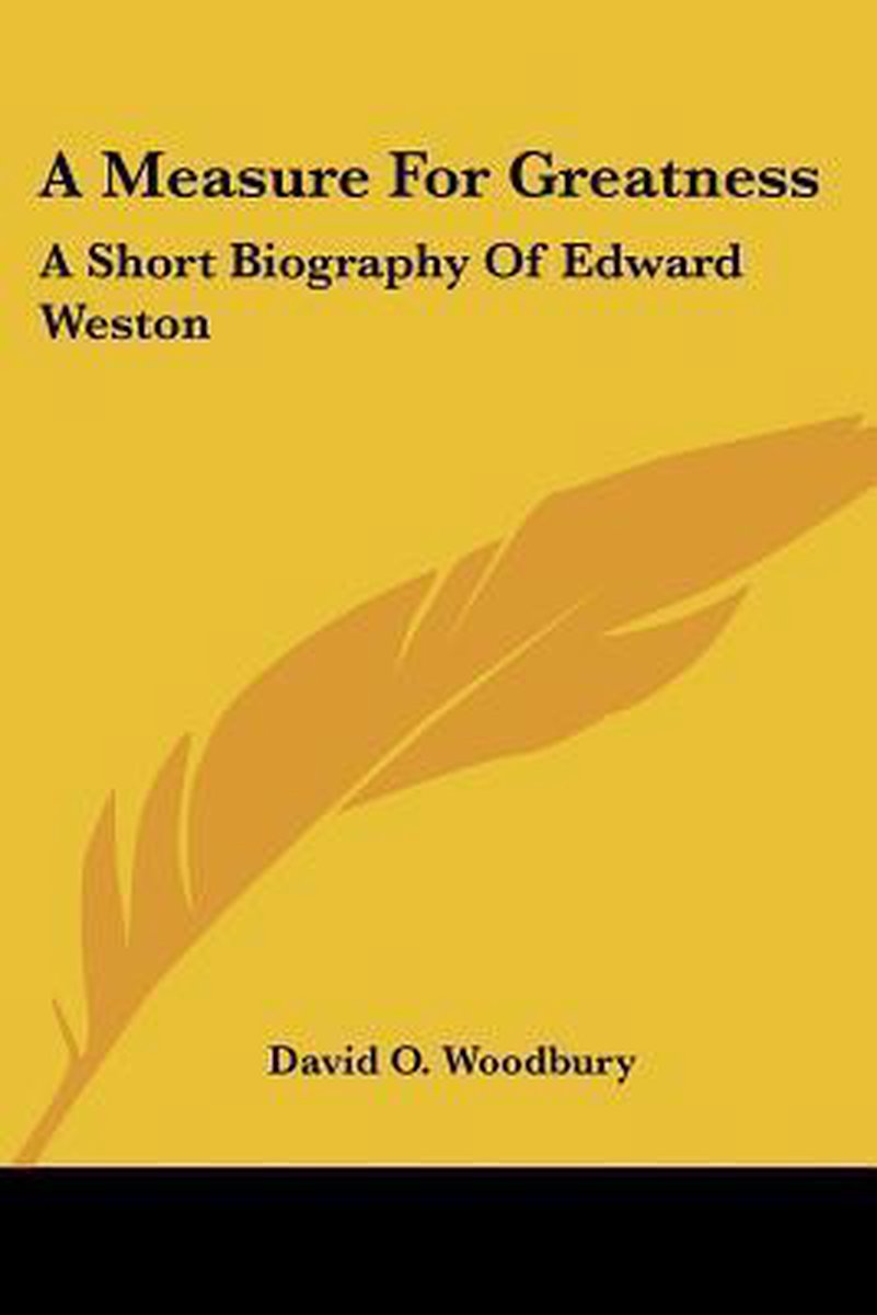 A Measure For Greatness van David A. Woodbury