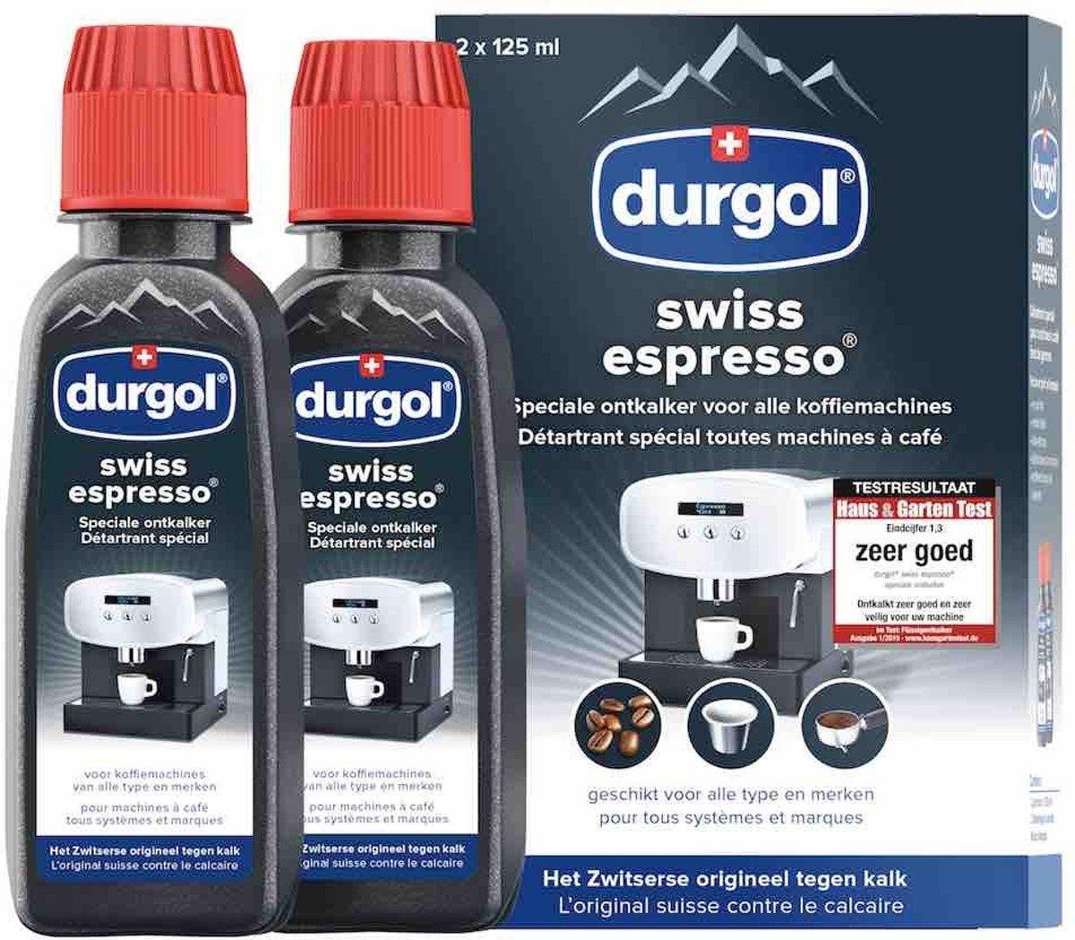 Détartrant Durgol Swiss Espresso - 3 paquets = 6 pièces | bol.com