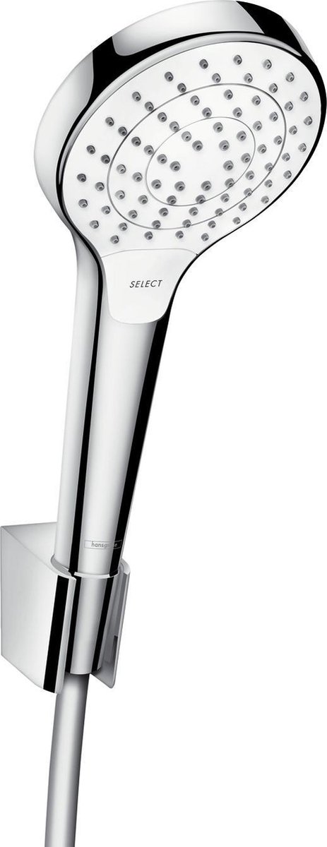 Hansgrohe Croma Select S Vario / Porter'S Badset - 125 cm slang - Chroom / Wit