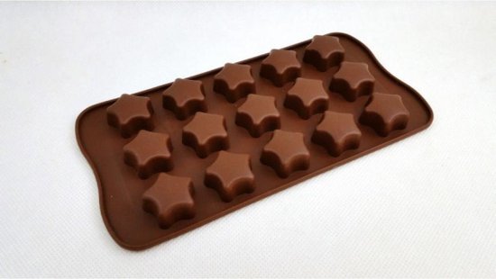 Kritiek Aanbod Voortdurende Siliconen chocoladevorm – chocola – koekjes – ijsblokjes – siliconen bakvorm  – ster -... | bol.com