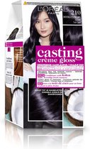 L’Oréal Paris Casting Crème Gloss 210 Double Espresso haarkleuring Zwart