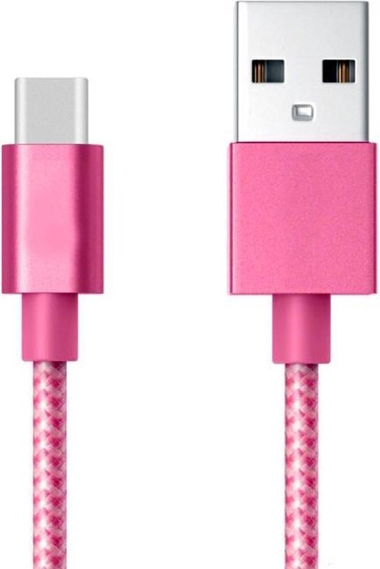 Politiebureau leven publiek Gevlochten Oplaadkabel USB-C naar USB 3.1 Kabel voor o.a. Samsung Galaxy S9  | 1 meter... | bol.com