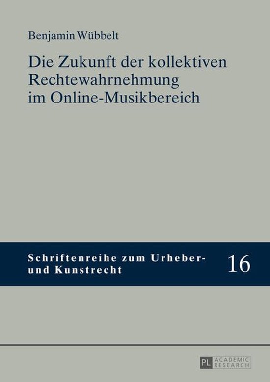 Schriftenreihe zum Urheber- und Kunstrecht 16 - Die Zukunft  ... - cover